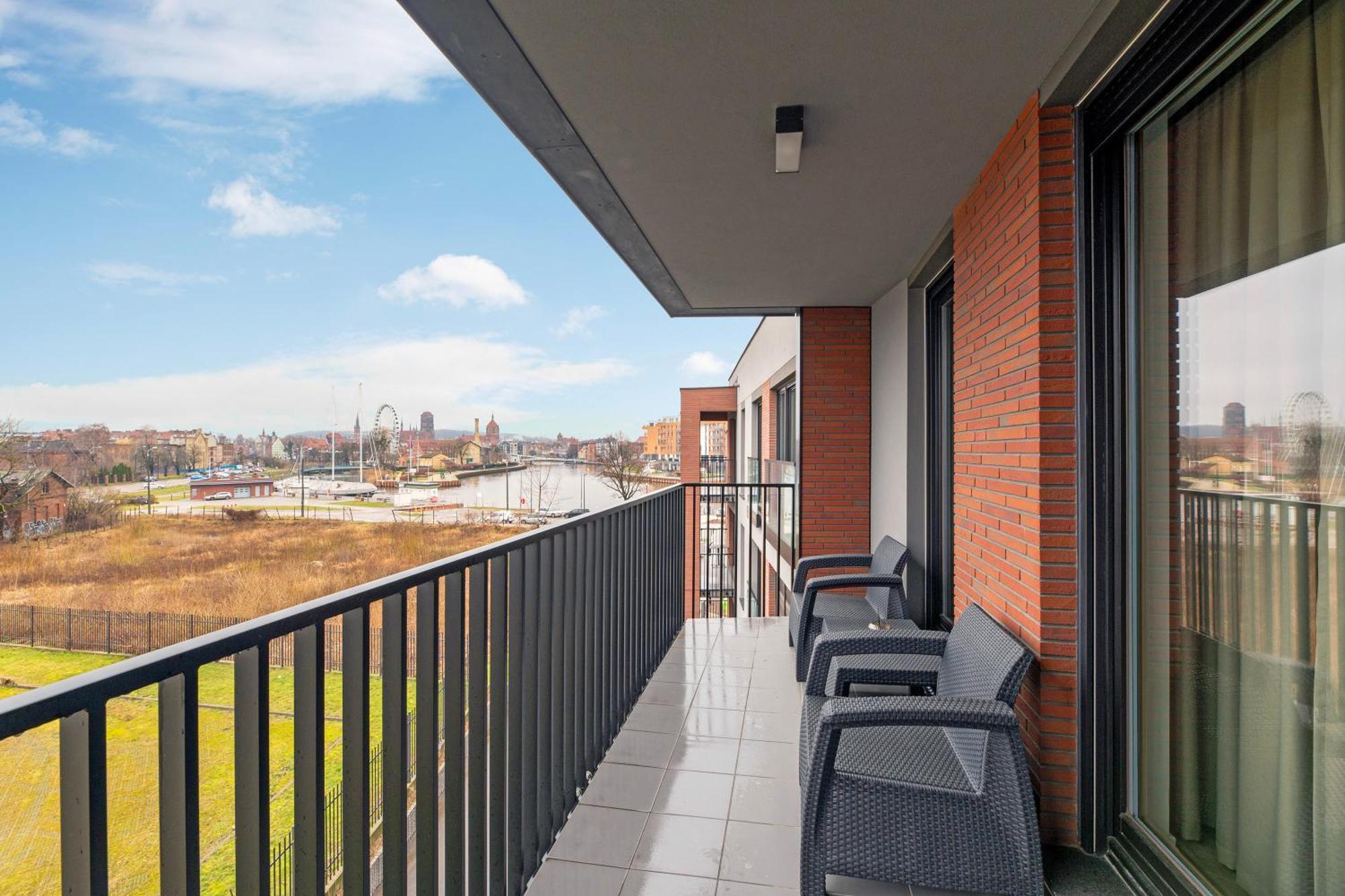 Nadmotlawie Riverside - Gym & Free Parking By Downtown Apartments 그단스크 객실 사진